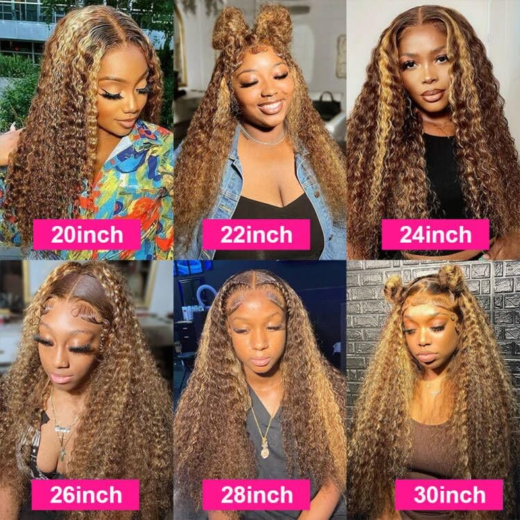Amazon.com : Pizazz 4/27 Highlight Lace Front Wigs Human Hair Pre